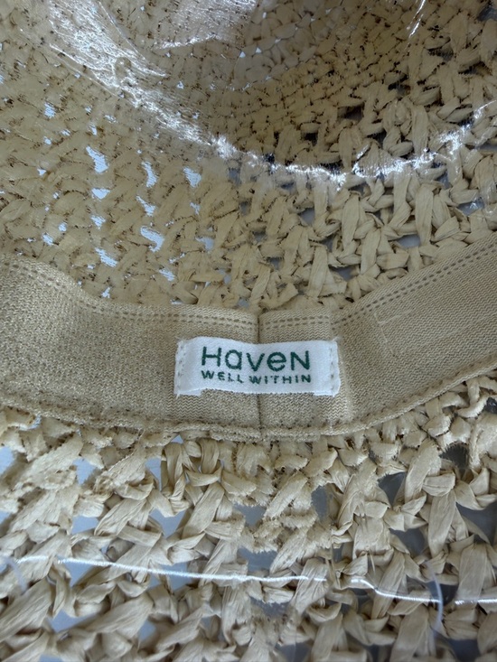 Haven Well Within Ruffia Straw Busket Hat With Wide Brim NWOT main image 6